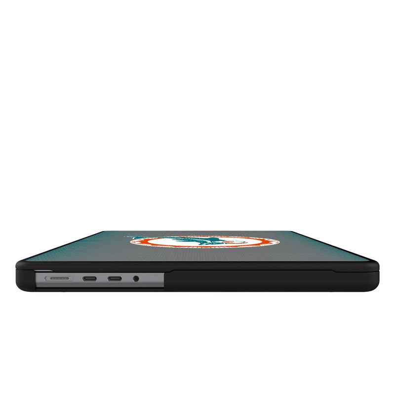 Miami Dolphins 1966-1973 Historic Collection Linen MacBook Laptop Case for Apple MacBook Side.Jpg