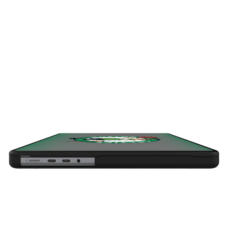 Boston Celtics Linen MacBook Laptop Case for Apple MacBook Side.Jpg