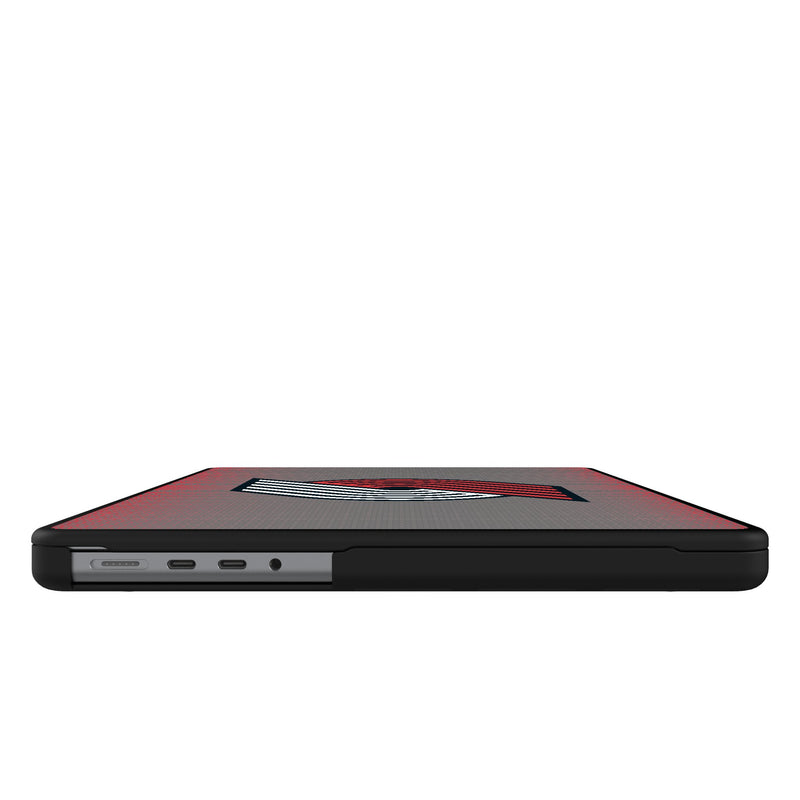 Portland Trail Blazers Linen MacBook Laptop Case for Apple MacBook Side.Jpg