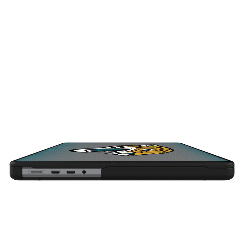 Jacksonville Jaguars Linen MacBook Laptop Case Side.Jpg