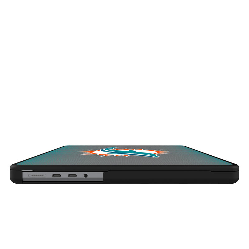 Miami Dolphins Linen MacBook Laptop Case for Apple MacBook Side.Jpg