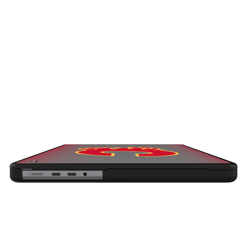Calgary Flames Linen MacBook Laptop Case for Apple MacBook Side.Jpg