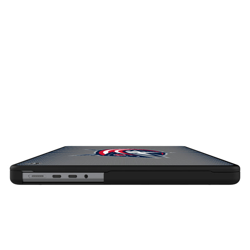 Columbus Blue Jackets Linen MacBook Laptop Case for Apple MacBook Side.Jpg