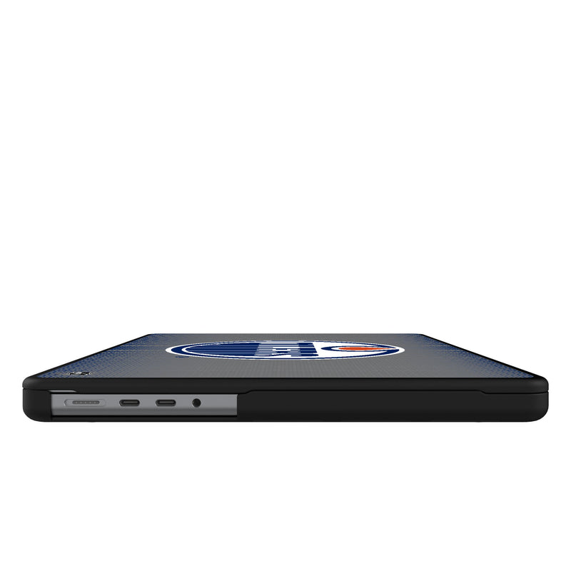 Edmonton Oilers Linen MacBook Laptop Case for Apple MacBook Side.Jpg