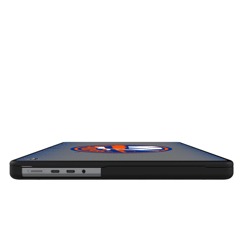 New York Islanders Linen MacBook Laptop Case for Apple MacBook Side.Jpg