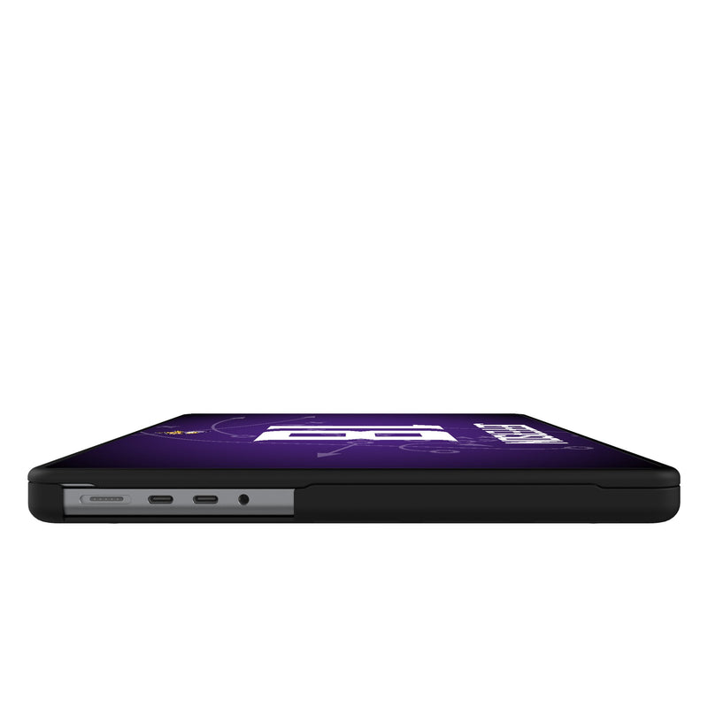 Justin Jefferson Minnesota Vikings 18 Game Tactic MacBook Laptop Case for Apple MacBook Side.Jpg