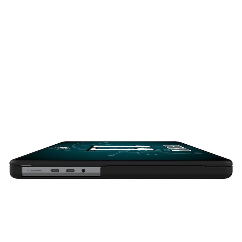 A.J. Brown Philadelphia Eagles 11 Ready MacBook Laptop Case Side.Jpg