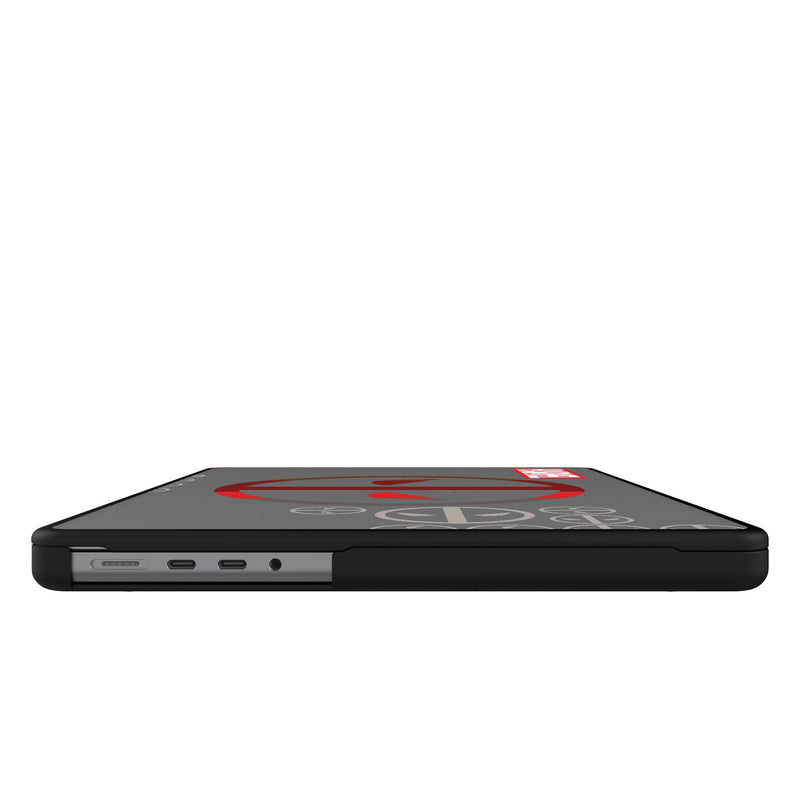 Marvel Deadpool Sigil MacBook Laptop Case for Apple MacBook Side.Jpg