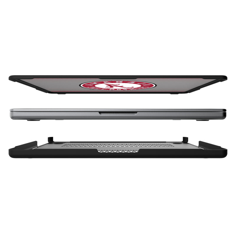 University of Alabama Crimson Tide Linen MacBook Laptop Case for Apple MacBook Split.Jpg