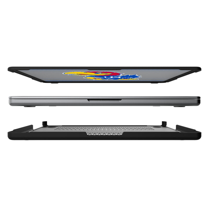 University of Kansas Jayhawks Linen MacBook Laptop Case for Apple MacBook Split.Jpg