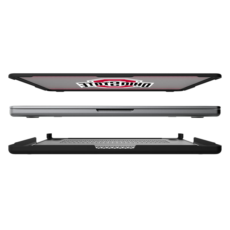 Ohio State University Buckeyes Linen MacBook Laptop Case for Apple MacBook Split.Jpg