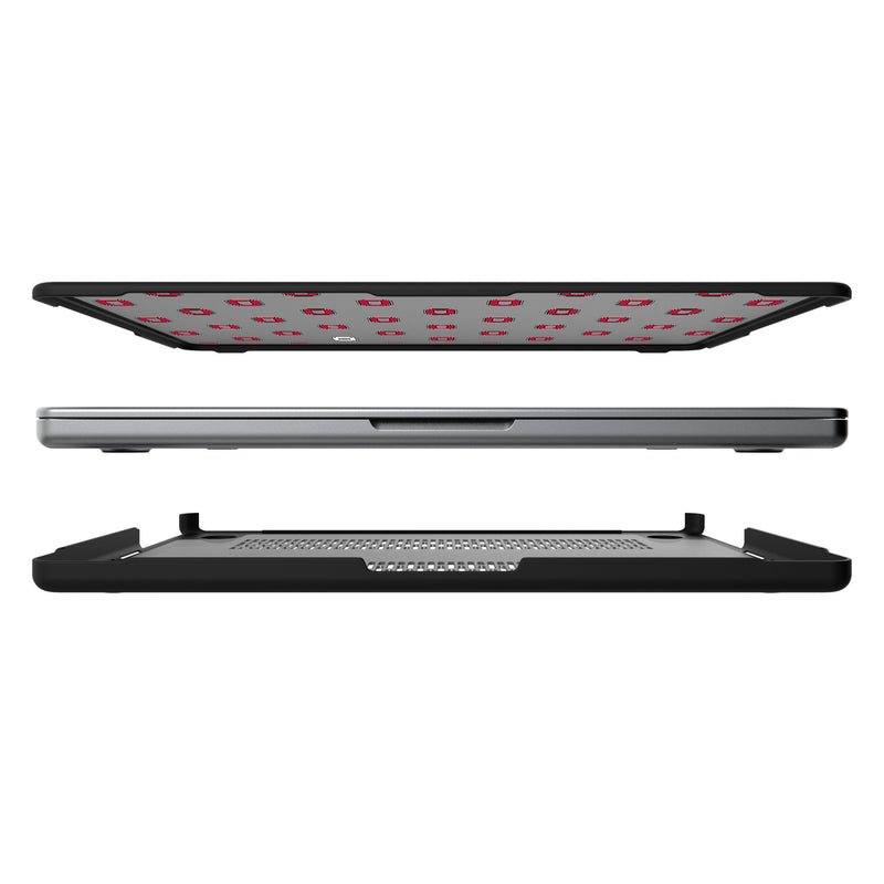 Ohio State University Buckeyes Fashion Pattern MacBook Laptop Case for Apple MacBook Split.Jpg