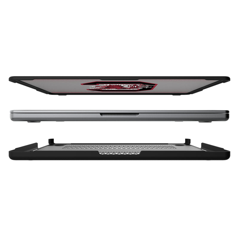 University of South Carolina Gamecocks Linen MacBook Laptop Case for Apple MacBook Split.Jpg