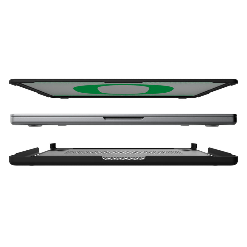 University of Oregon Ducks Linen MacBook Laptop Case for Apple MacBook Split.Jpg
