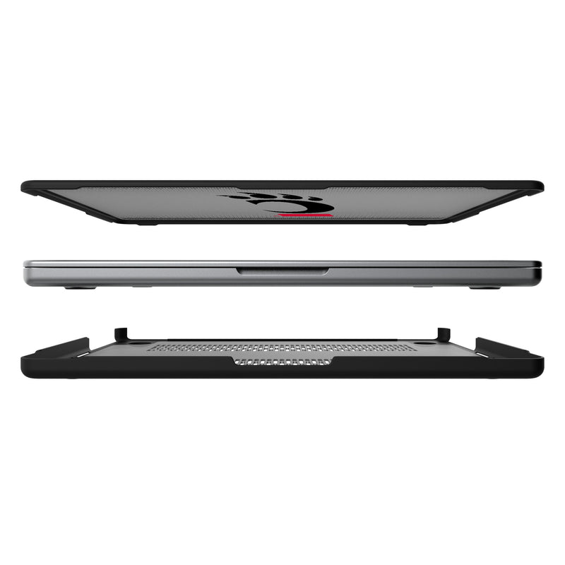 University of Cincinnati Bearcats Linen MacBook Laptop Case for Apple MacBook Split.Jpg