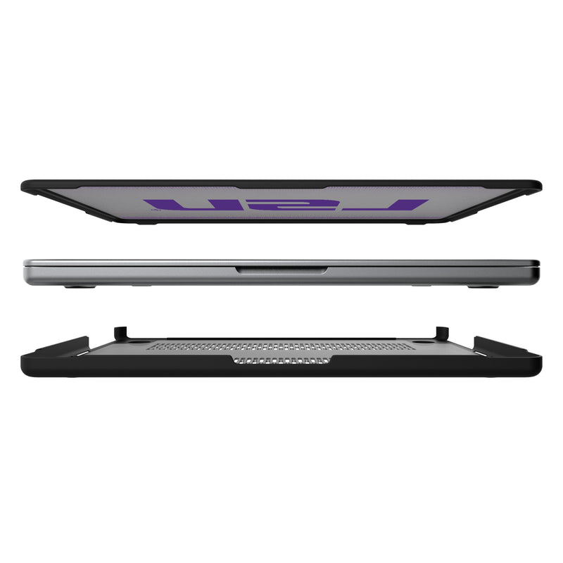 Louisiana State University Tigers Linen MacBook Laptop Case for Apple MacBook Split.Jpg