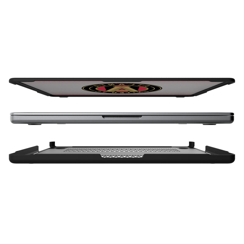 Atlanta United FC  Linen MacBook Laptop Case Split.Jpg