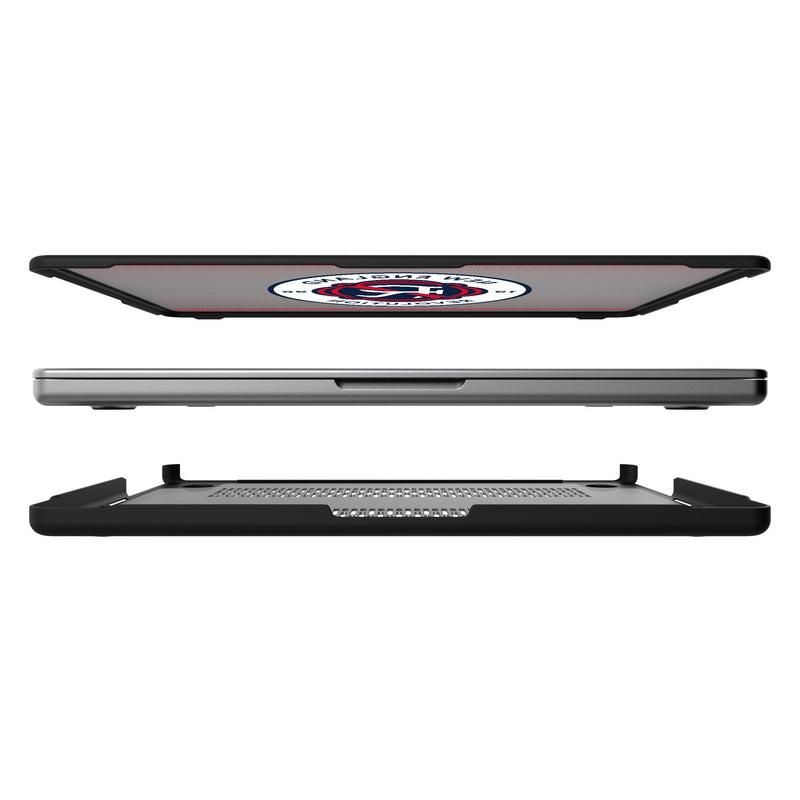 New England Revolution  Linen MacBook Laptop Case Split.Jpg