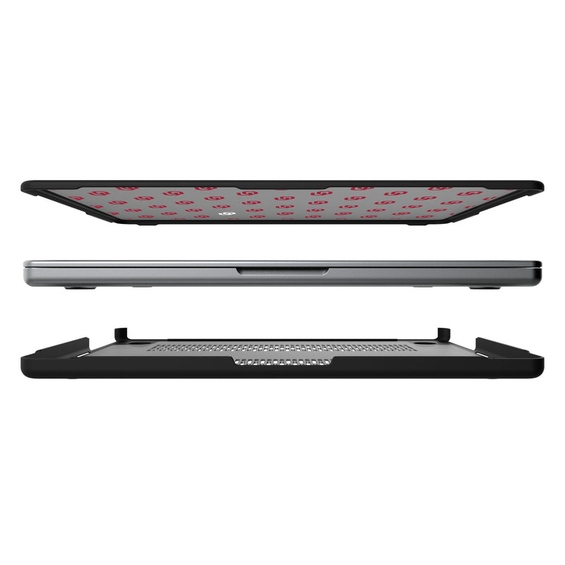 University of Oklahoma Sooners Fashion Pattern MacBook Laptop Case for Apple MacBook Split.Jpg