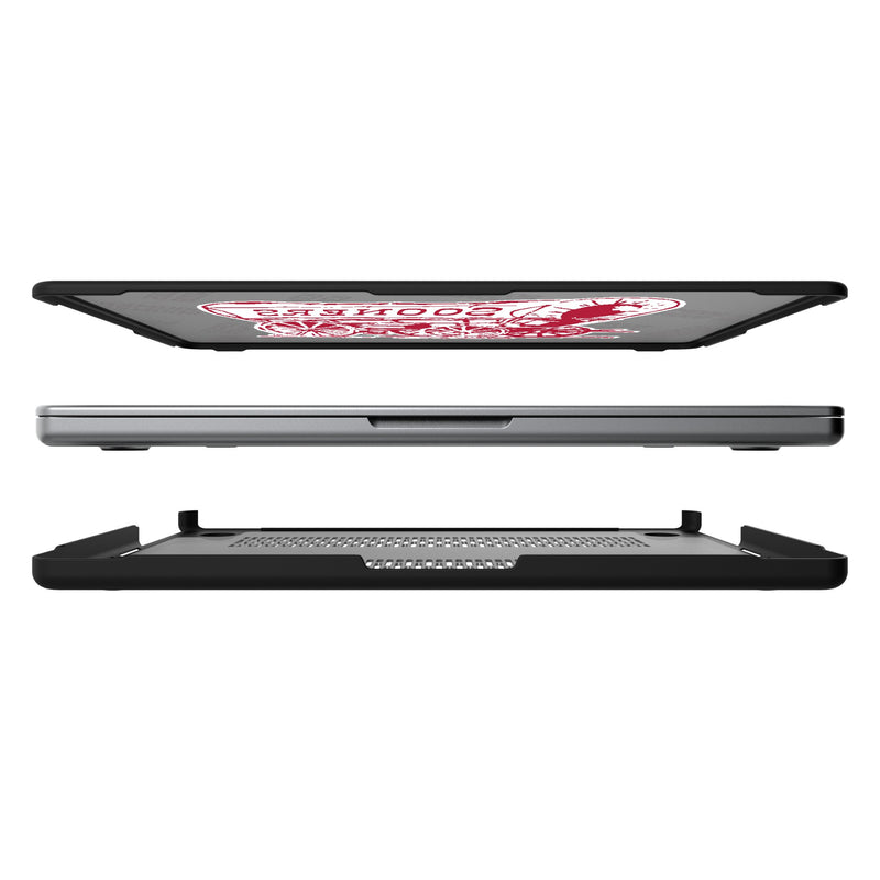 University of Oklahoma Sooners Quadtile MacBook Laptop Case for Apple MacBook Split.Jpg