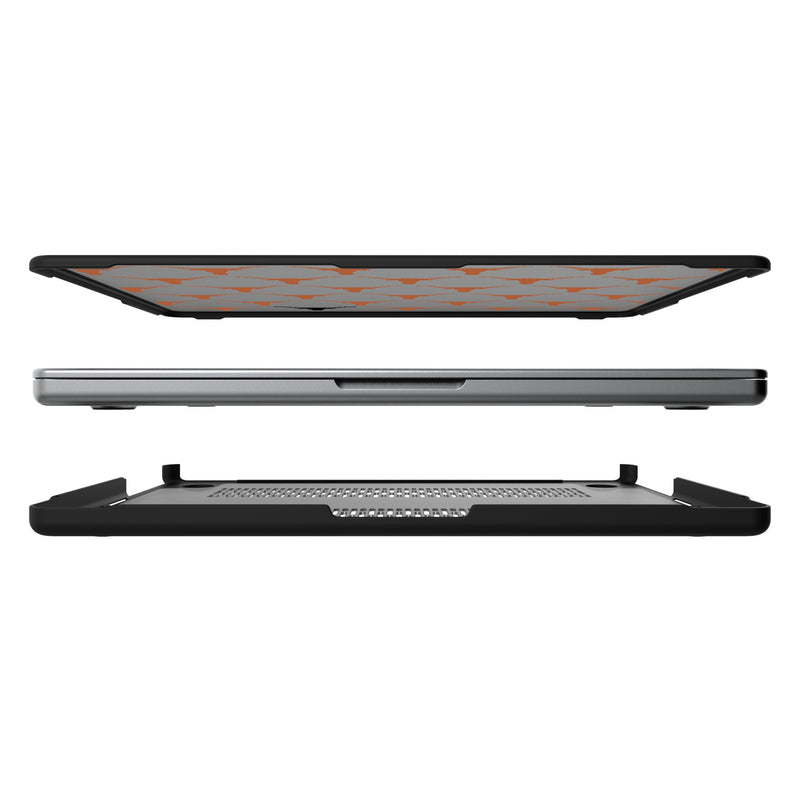 University of Texas Longhorns Fashion Pattern MacBook Laptop Case for Apple MacBook Split.Jpg