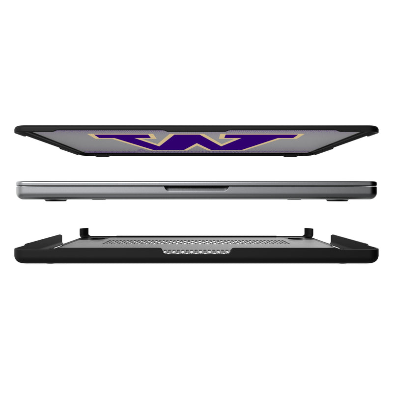 University of Washington Huskies Linen MacBook Laptop Case for Apple MacBook Split.Jpg