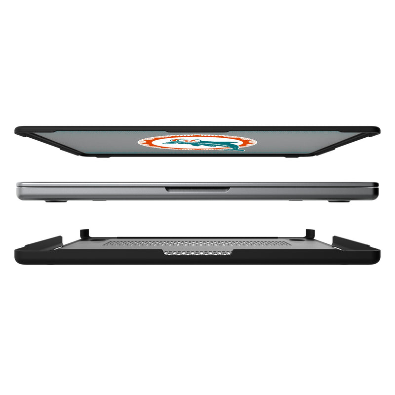 Miami Dolphins 1966-1973 Historic Collection Linen MacBook Laptop Case for Apple MacBook Split.Jpg