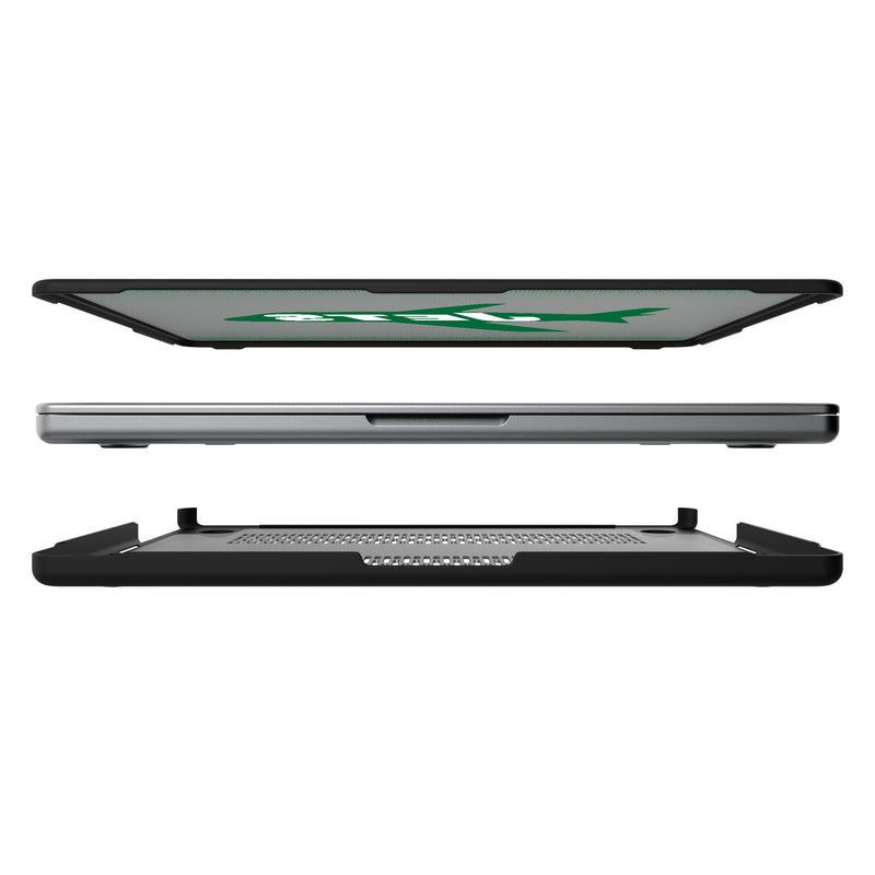 New York Jets 1963 Historic Collection Linen MacBook Laptop Case Split.Jpg