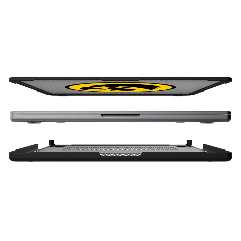 University of Iowa Hawkeyes Linen MacBook Laptop Case for Apple MacBook Split.Jpg
