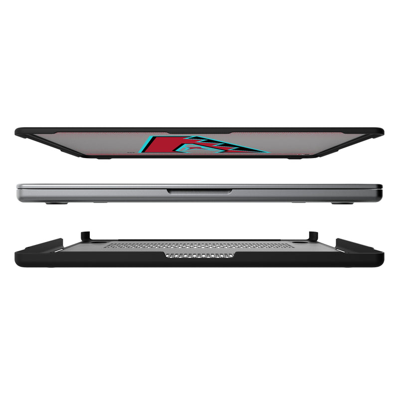 Arizona Diamondbacks Linen MacBook Laptop Case Split.Jpg