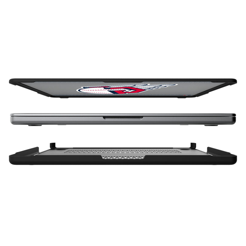 Cleveland Guardians Linen MacBook Laptop Case for Apple MacBook Split.Jpg