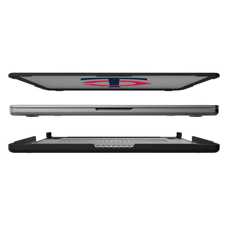 Minnesota Twins Linen MacBook Laptop Case Split.Jpg