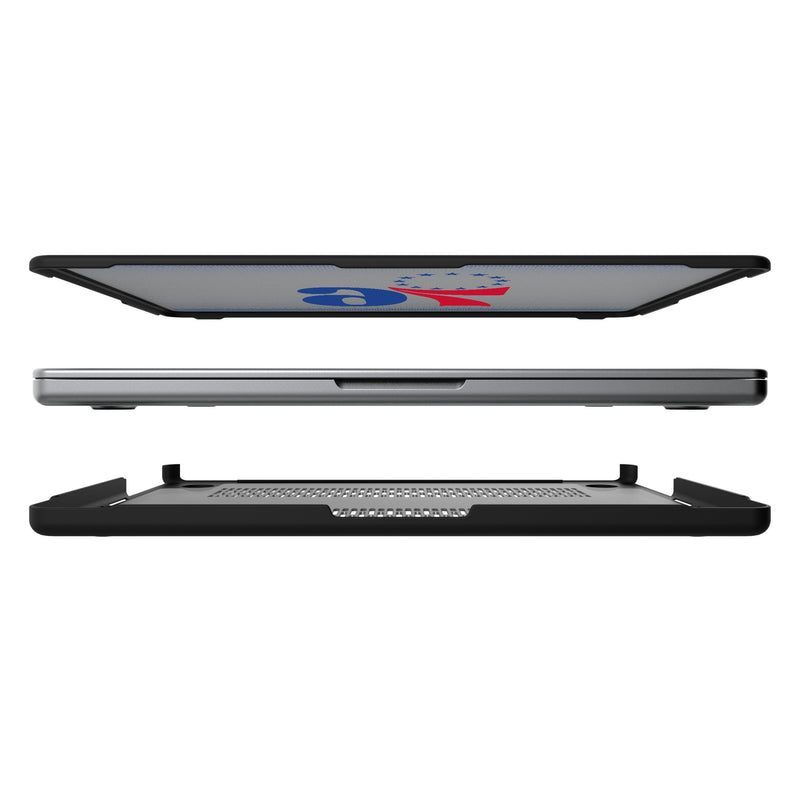 Philadelphia 76ers Linen MacBook Laptop Case for Apple MacBook Split.Jpg