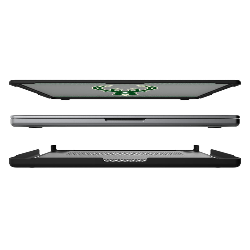 Milwaukee Bucks Linen MacBook Laptop Case for Apple MacBook Split.Jpg