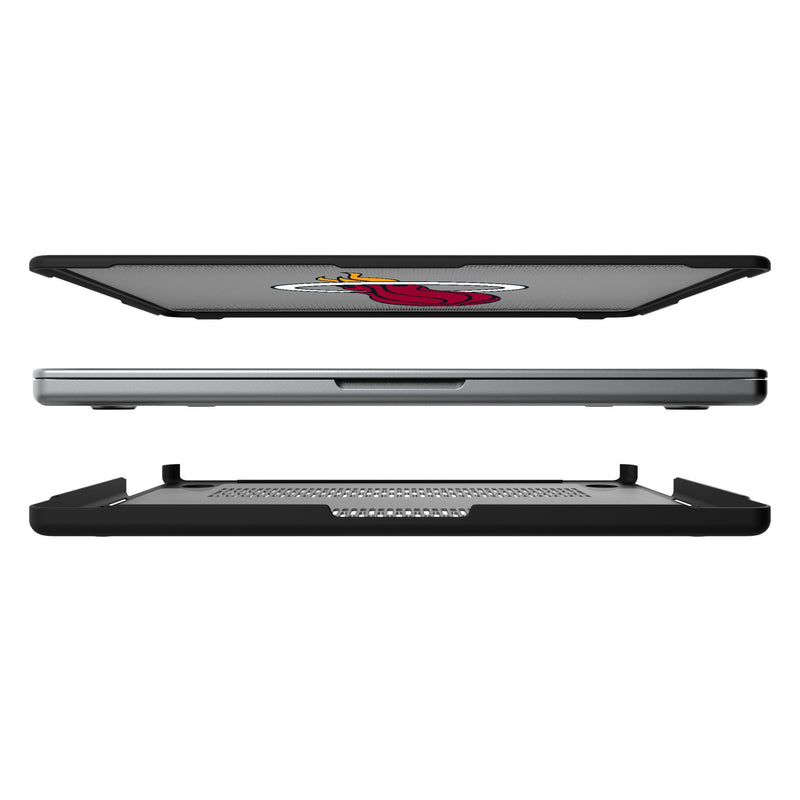 Miami Heat Linen MacBook Laptop Case for Apple MacBook Split.Jpg