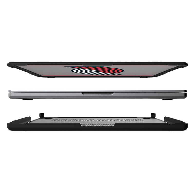 Portland Trail Blazers Linen MacBook Laptop Case for Apple MacBook Split.Jpg