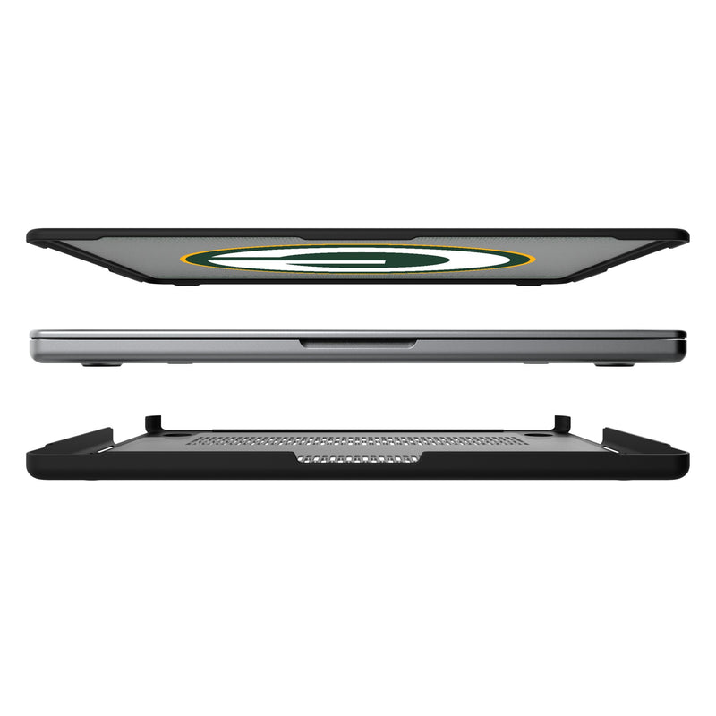 Green Bay Packers Linen MacBook Laptop Case for Apple MacBook Split.Jpg