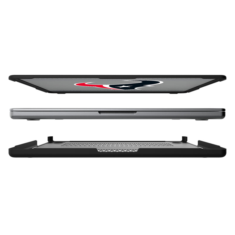 Houston Texans Linen MacBook Laptop Case Split.Jpg