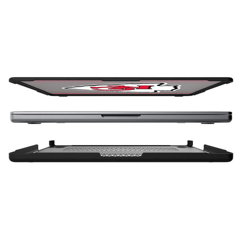 Kansas City Chiefs Linen MacBook Laptop Case for Apple MacBook Split.Jpg