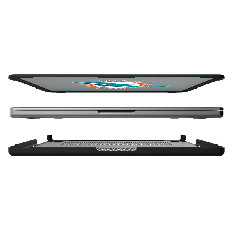 Miami Dolphins Linen MacBook Laptop Case for Apple MacBook Split.Jpg