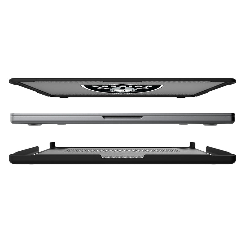 Las Vegas Raiders Linen MacBook Laptop Case for Apple MacBook Split.Jpg