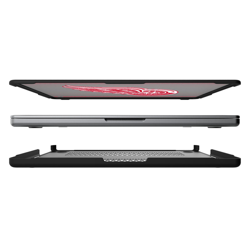 Detroit Red Wings Linen MacBook Laptop Case for Apple MacBook Split.Jpg