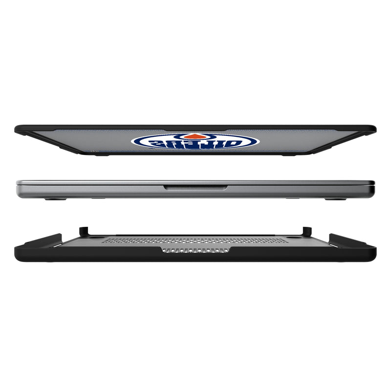 Edmonton Oilers Linen MacBook Laptop Case for Apple MacBook Split.Jpg