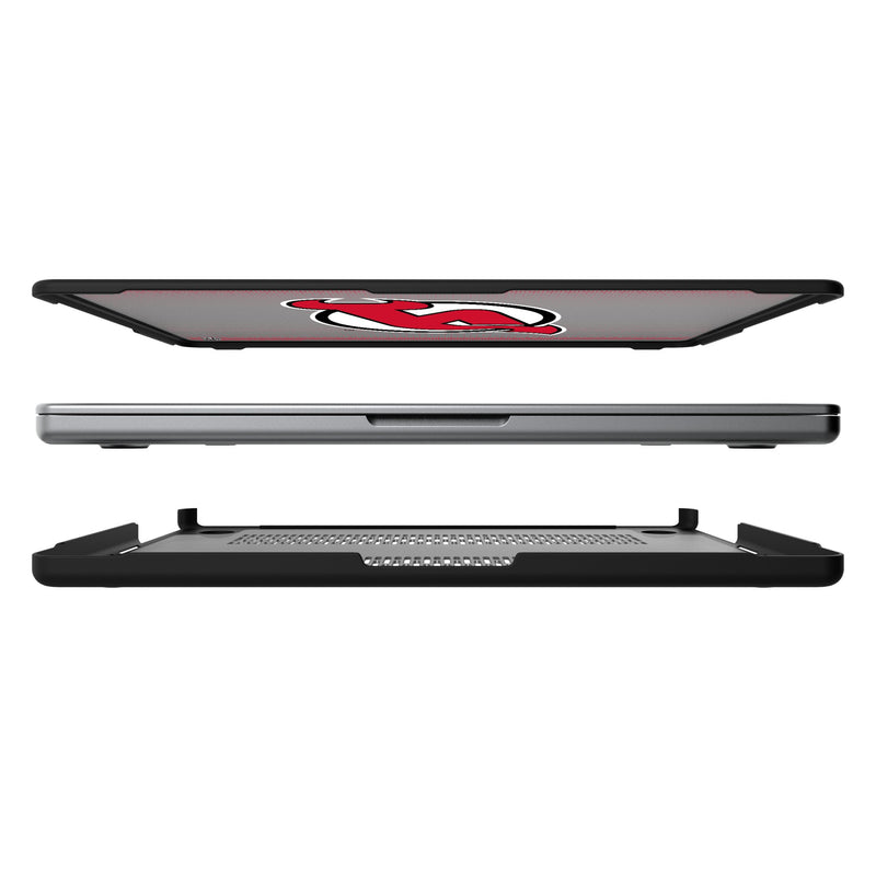 New Jersey Devils Linen MacBook Laptop Case Split.Jpg