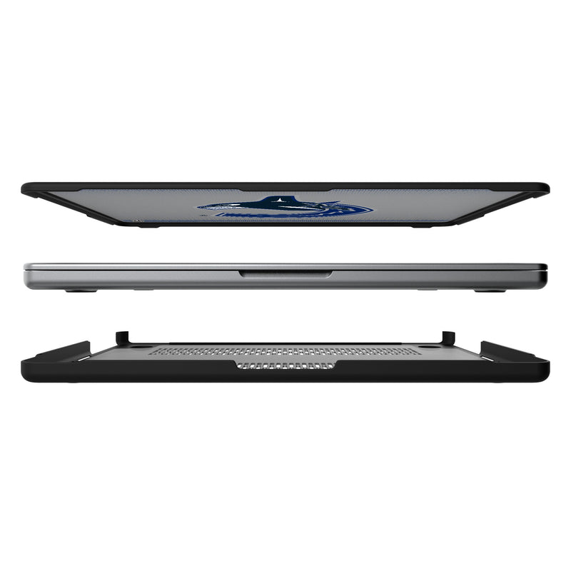 Vancouver Canucks Linen MacBook Laptop Case for Apple MacBook Split.Jpg