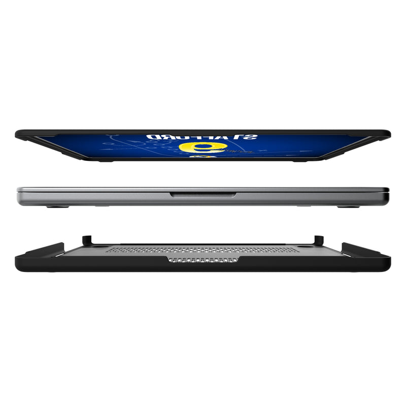 Matthew Stafford Los Angeles Rams 9 Game Tactic MacBook Laptop Case for Apple MacBook Split.Jpg