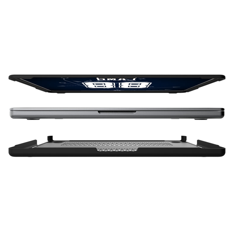 CeeDee Lamb Dallas Cowboys 88 Ready MacBook Laptop Case Split.Jpg
