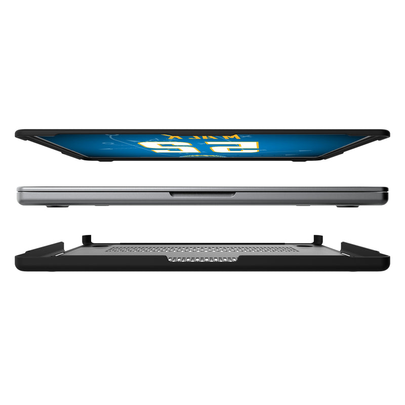 Khalil Mack Los Angeles Chargers 52 Game Tactic MacBook Laptop Case for Apple MacBook Split.Jpg