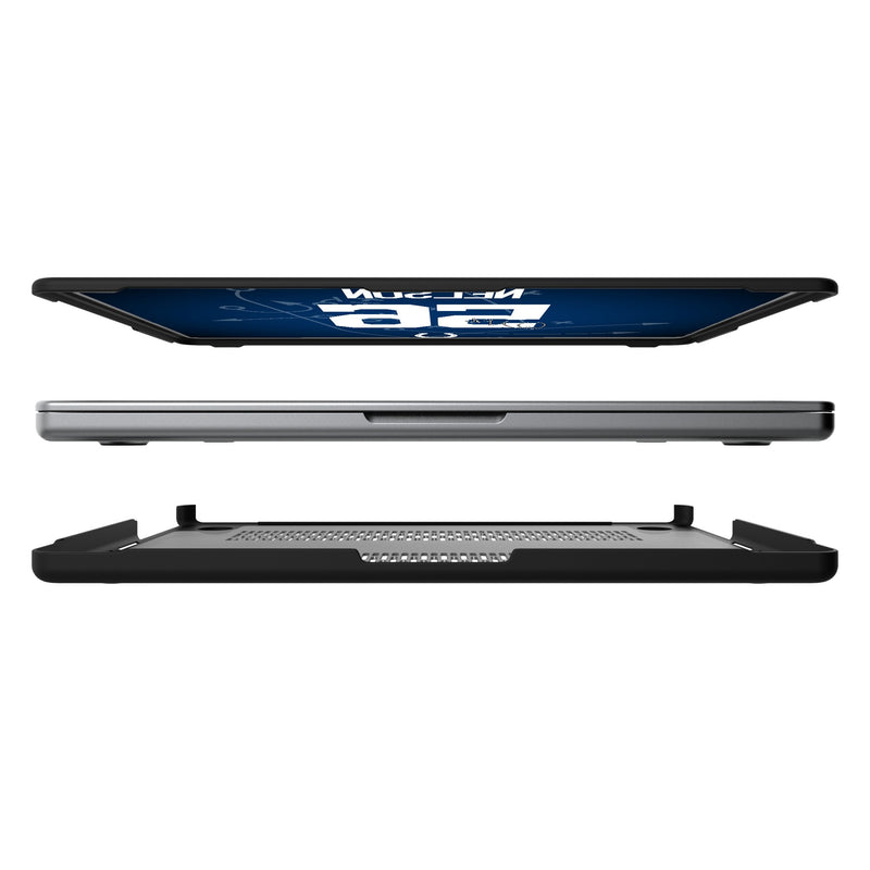 Quenton Nelson Indianapolis Colts 56 Ready MacBook Laptop Case Split.Jpg