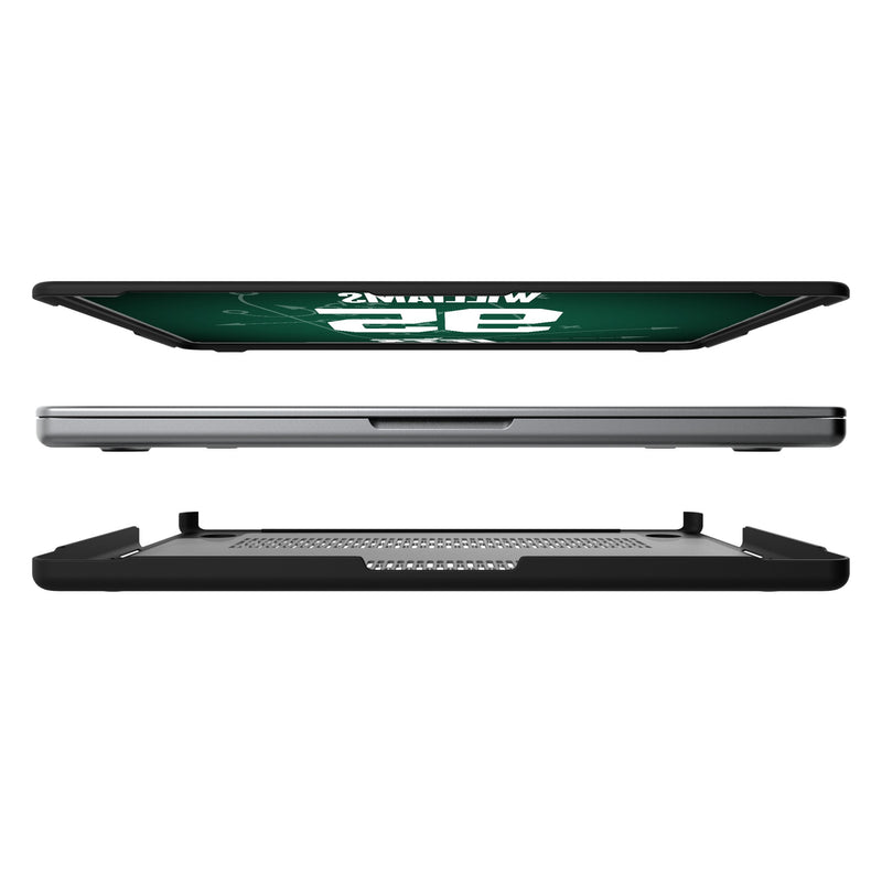 Quinnen Williams New York Jets 95 Ready MacBook Laptop Case Split.Jpg